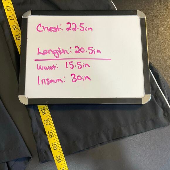 Jason Wu Black Pajama Set Women’s L Short Sleeve Button Top Pants White Piping - Picture 12 of 12